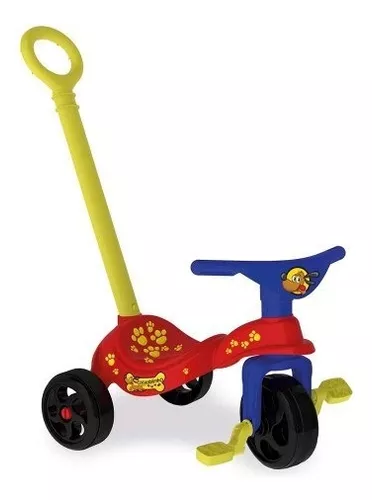 Triciclo Infantil Cachorrinho Com Empurrador Xalingo